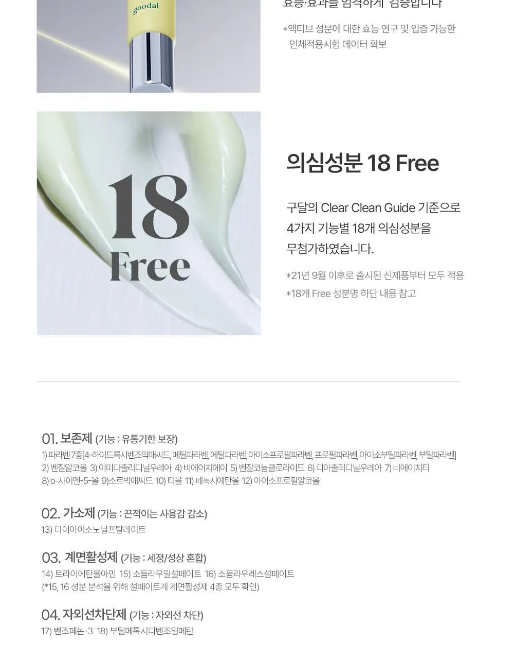 [리뉴얼] 구달 청귤 비타C 잡티케어 아이크림 30ml 1+1 기획 상세페이지 22